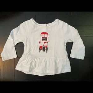 Authentic BURBERRY Children’s Girls Peplum Top 9M
